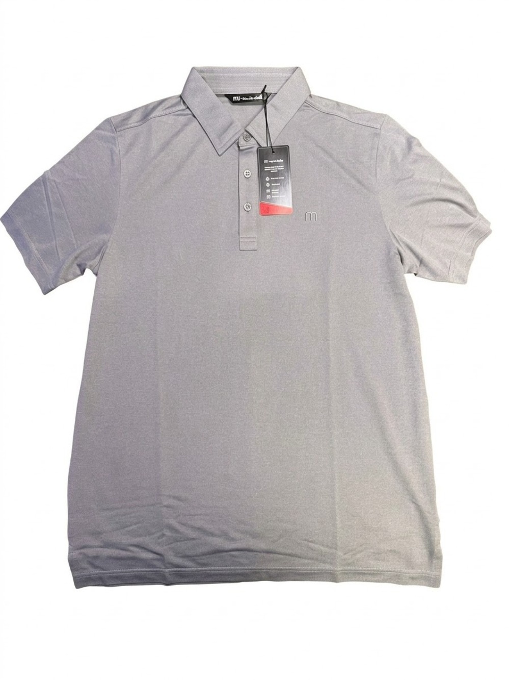 Travis Mathew Men's Light Gray Performance Polo